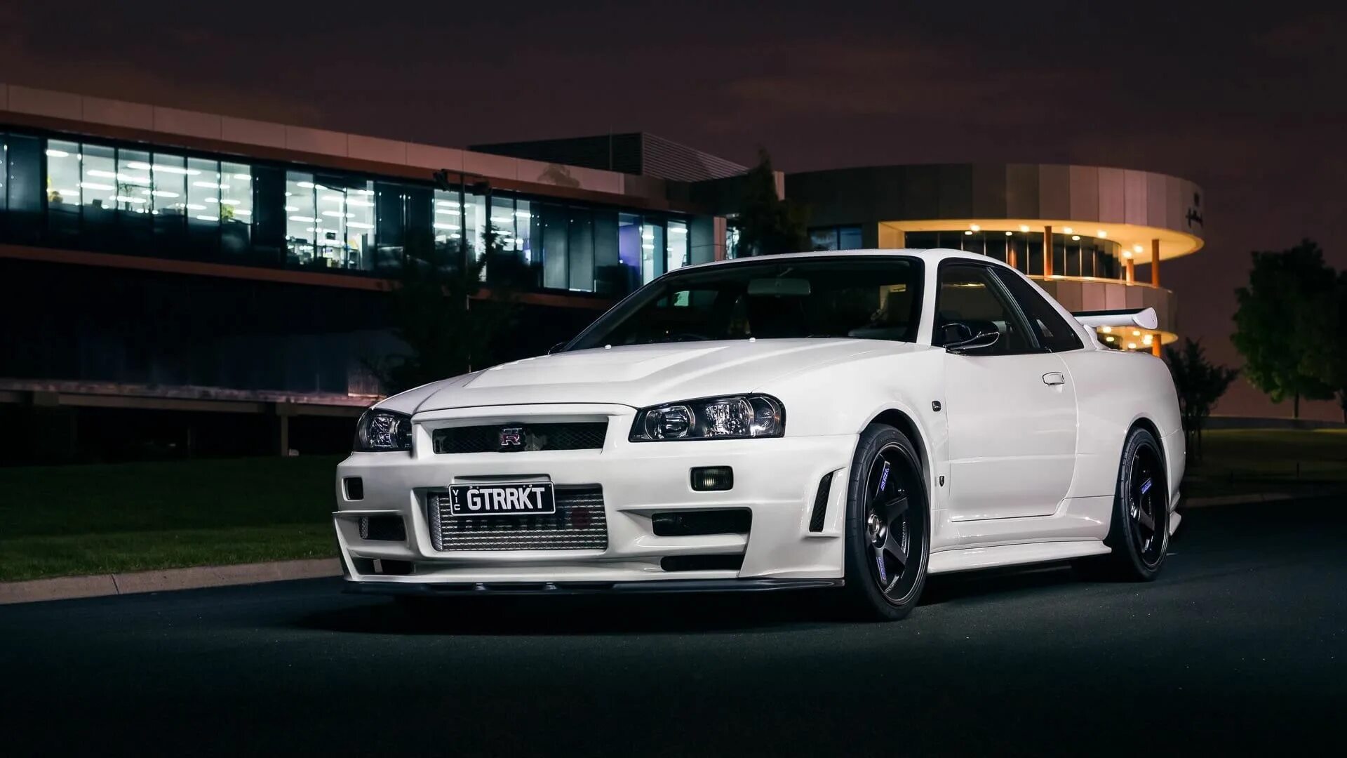 Ниссан скайлайн фото на обои Nissan Skyline GT-R R34 #JDM Japanese cars #Nissan white cars #1080P #wallpaper 