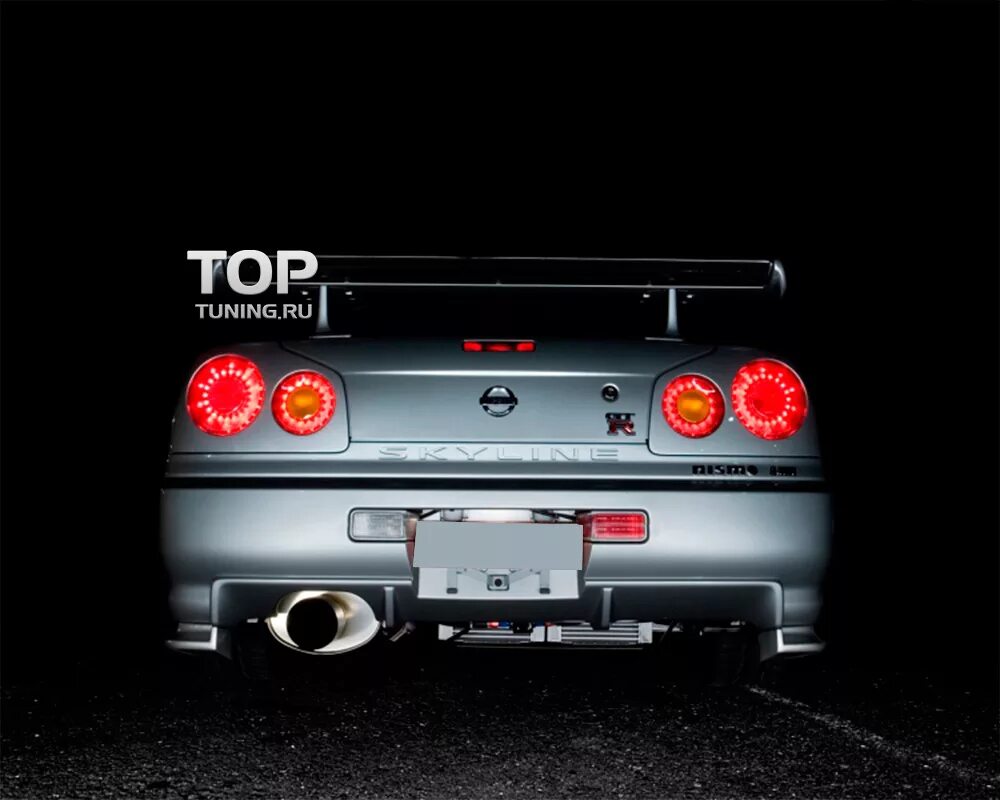 Ниссан скайлайн фото сзади Задний бампер GTR (Coupe) на Nissan Skyline R34