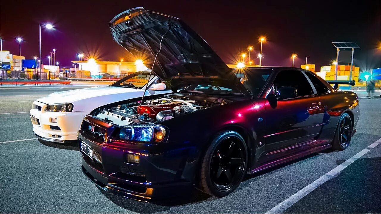Ниссан скайлайн красивое фото Antilag flutter R34 Skyline GTR - YouTube