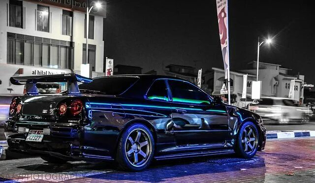 Ниссан скайлайн r34 тюнинг Nissan Skyline GTR R34 in Dubai