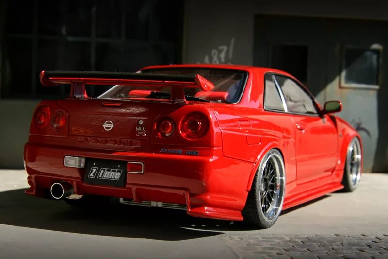 Ниссан скайлайн тюнинг Skyline GT-R R34 Z-Tune BBS LM - Extreme-18 - Tuning 1/18