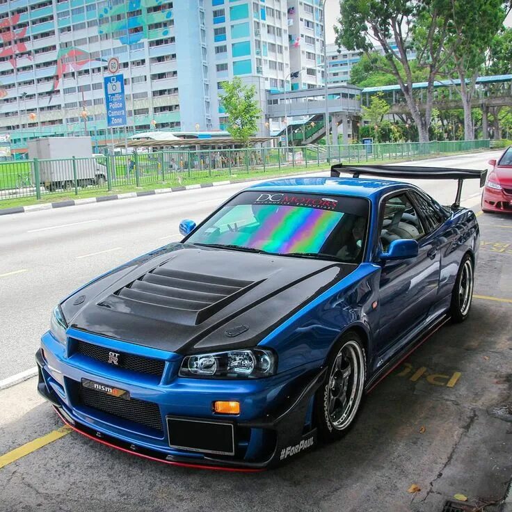 Ниссан скайлайн тюнинг Muscle Cars Americain: R34 Nissan Skyline ForPaul Nissan skyline, Coches adaptad