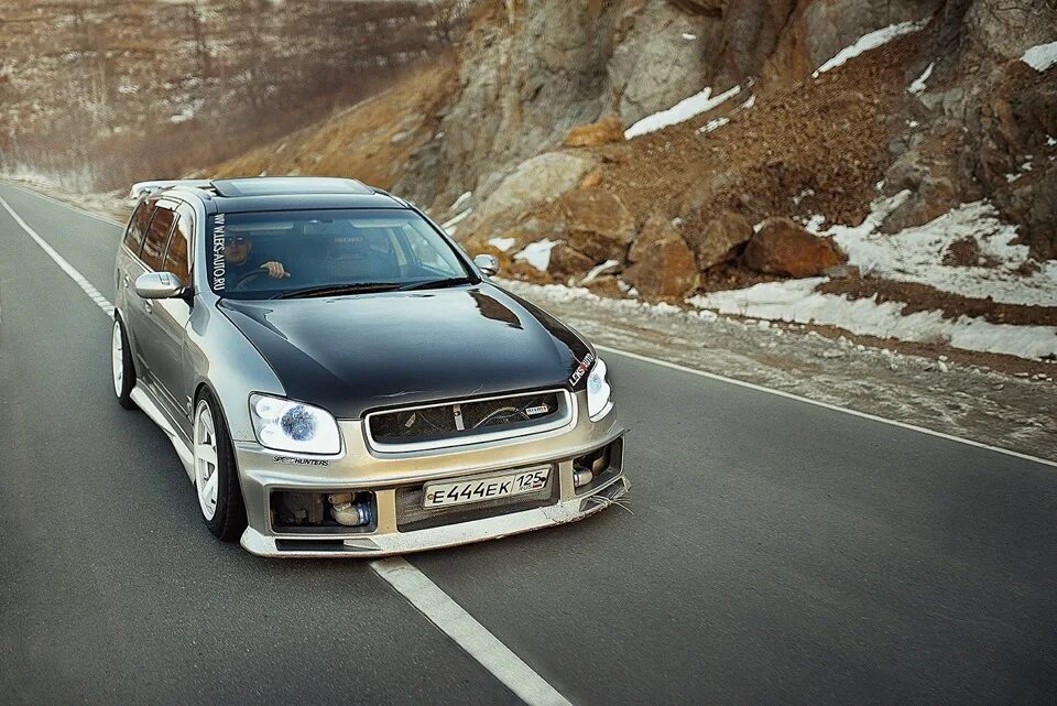 Ниссан стейджа тюнинг Назад в зиму или ещё фото - Nissan Stagea (M35), 2,5 л, 2002 года фотография DRI