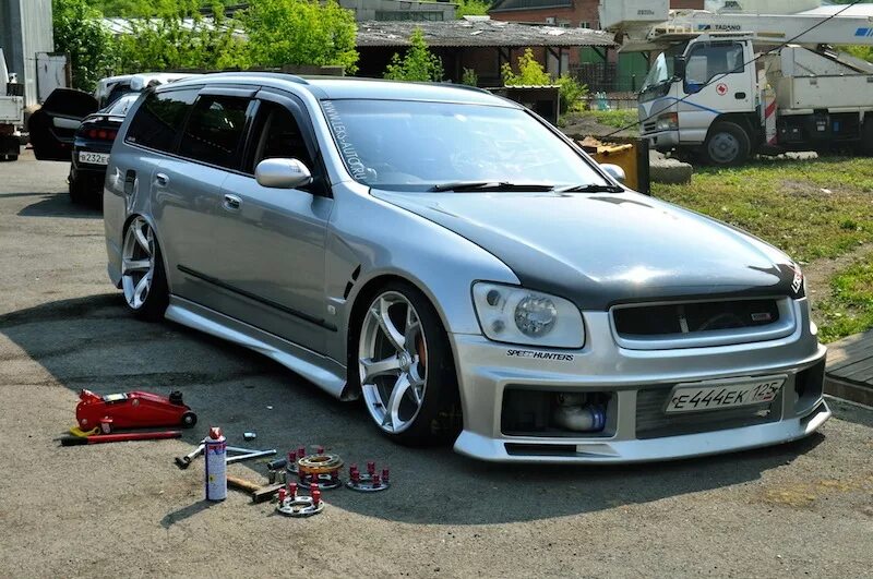 Ниссан стейджа тюнинг Nismo Wheels! Yeah! - Nissan Stagea (M35), 2,5 л, 2002 года колёсные диски DRIVE