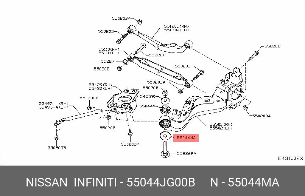 Ниссан т31 ремонт своими руками Заглушка сайлентблока зад Nissan 55044-JG00B - купить по доступным ценам в интер