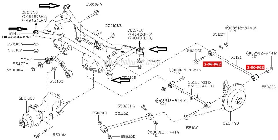 Ниссан т31 ремонт своими руками Замена задней подушки двигателя - Nissan X-Trail I, 2 л., 2002 года своими рукам