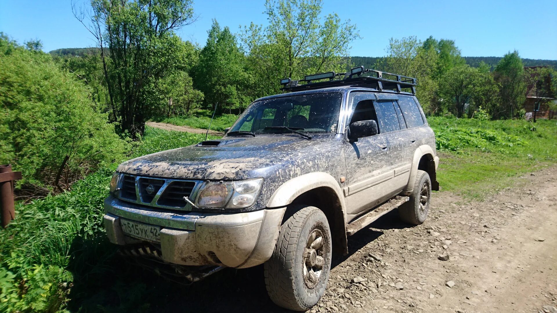 Ниссан танк фото Nissan Patrol (Y61) 4.2 дизельный 2000 Танк тд42 на DRIVE2