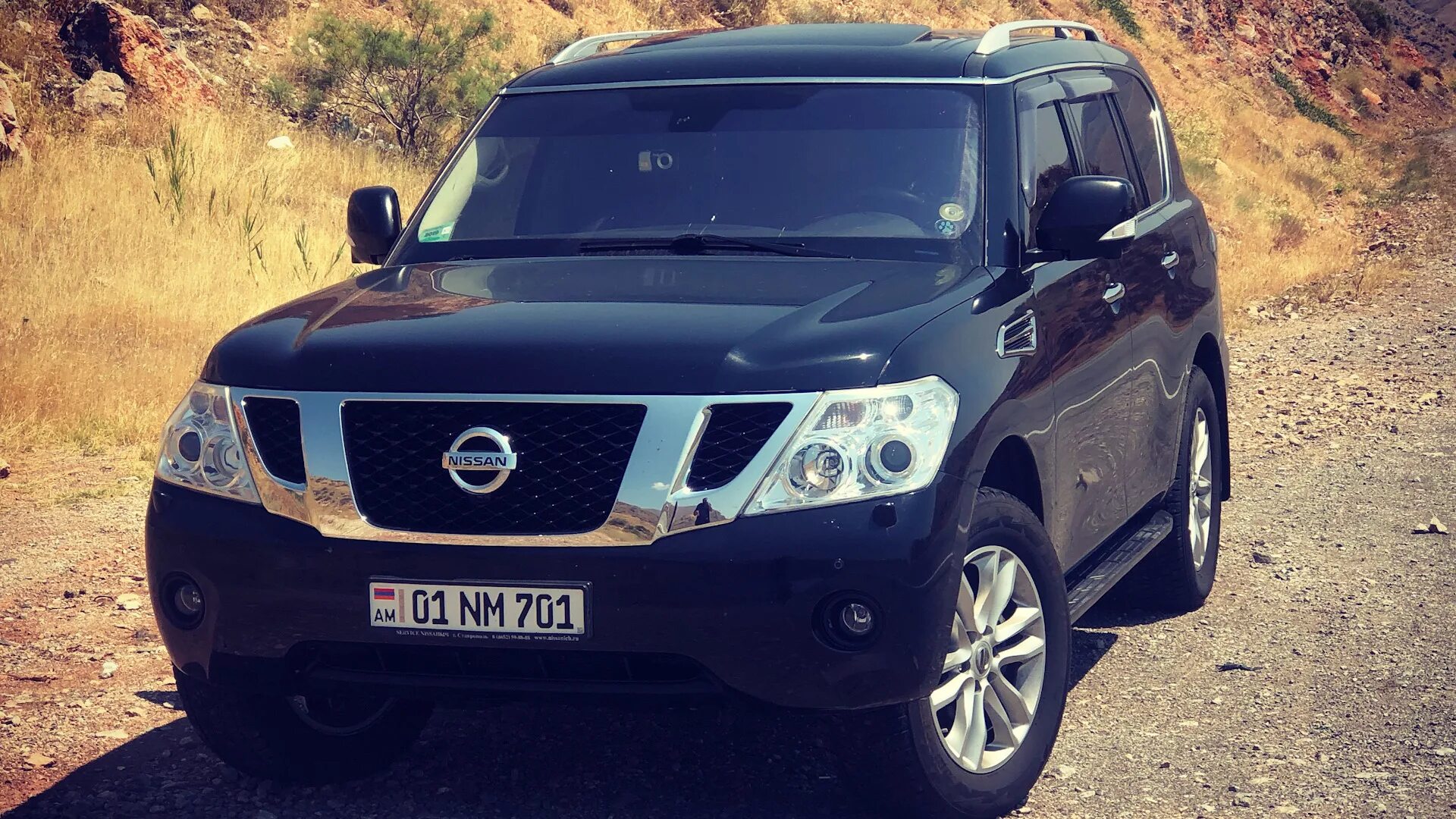 Ниссан танк фото Nissan Patrol (Y62) 5.6 бензиновый 2013 Чёрный танк на DRIVE2