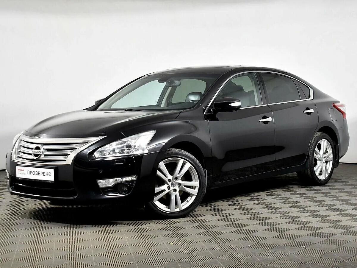 Ниссан теана 2014 фото Купить б/у Nissan Teana III 2.5 CVT (173 л.с.) бензин вариатор в Москве: чёрный 