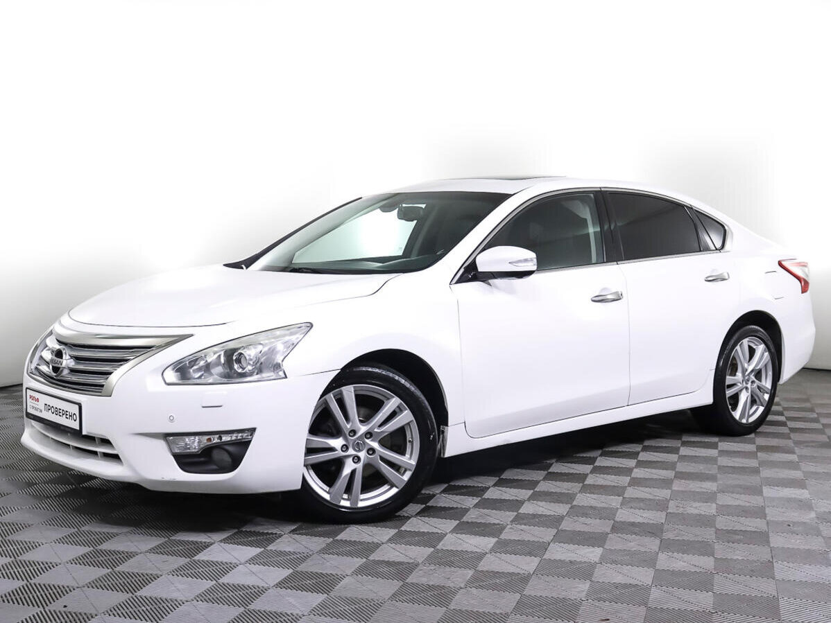 Ниссан теана 2014 год фото Купить б/у Nissan Teana III 3.5 CVT (249 л.с.) бензин вариатор в Москве: белый Н