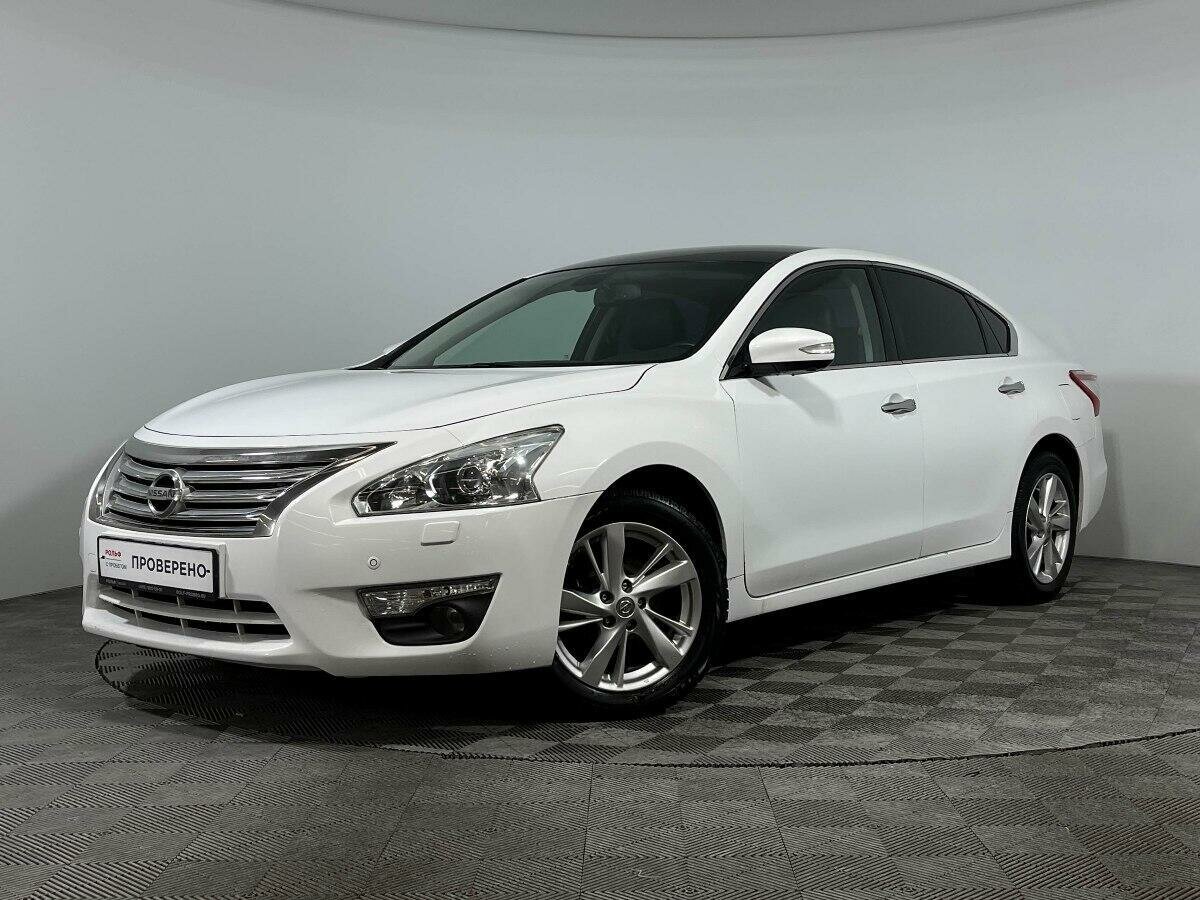 Ниссан теана 2014 год фото Купить б/у Nissan Teana III 2.5 CVT (173 л.с.) бензин вариатор в Москве: белый Н