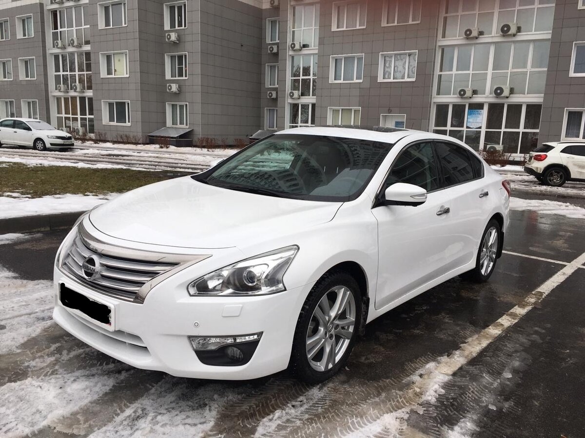Ниссан теана 2015 фото Купить б/у Nissan Teana III 2.5 CVT (173 л.с.) бензин вариатор в Москве: белый Н