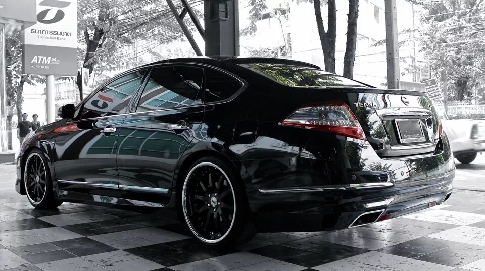 Ниссан теана 32 тюнинг Накладки на бамперы от Ативус - Nissan Teana (J32), 2,5 л, 2012 года стайлинг DR