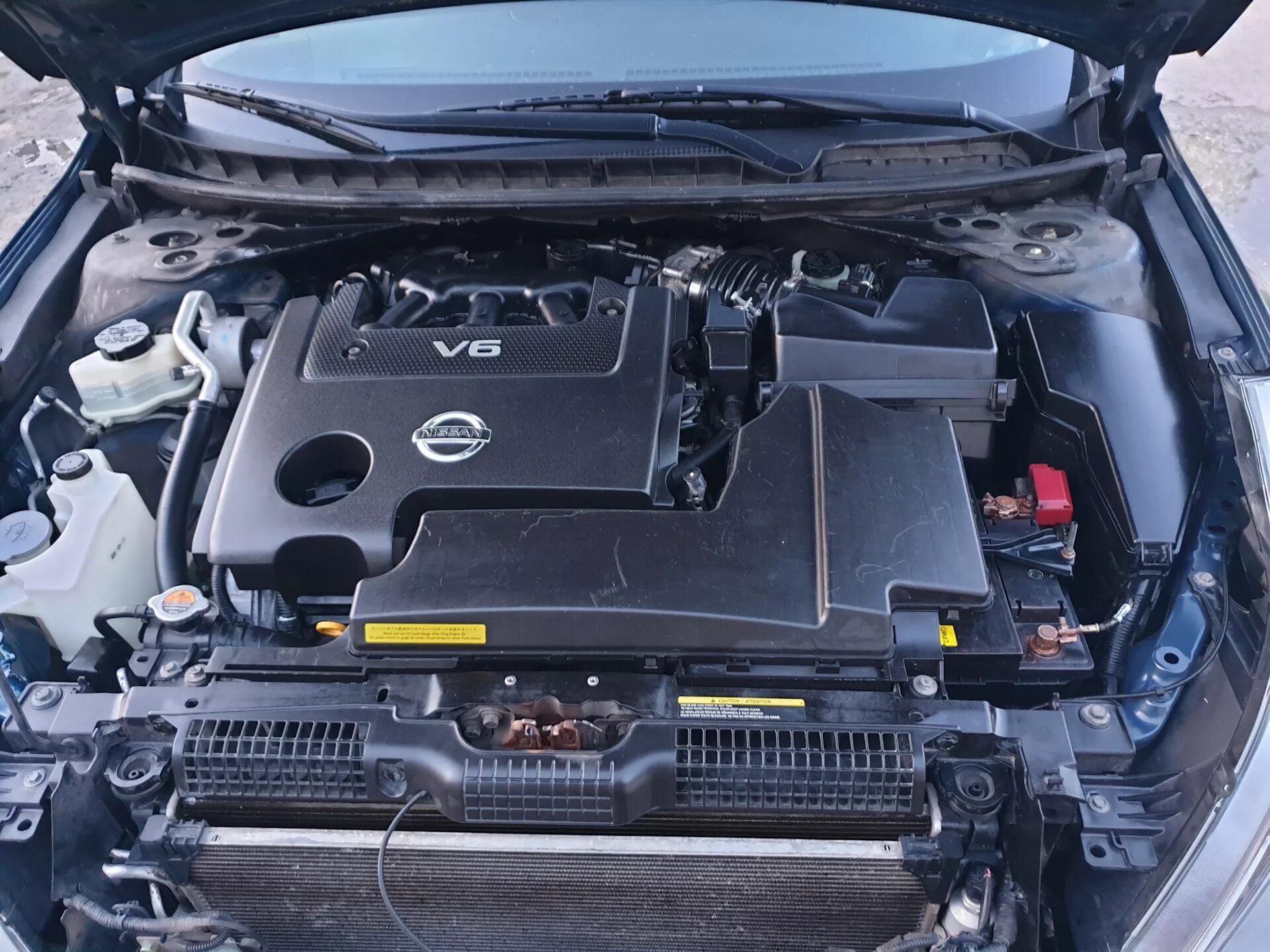 Ниссан теана фото под капотом Мойка под капотом. - Nissan Teana (J32), 2,5 л, 2008 года мойка DRIVE2