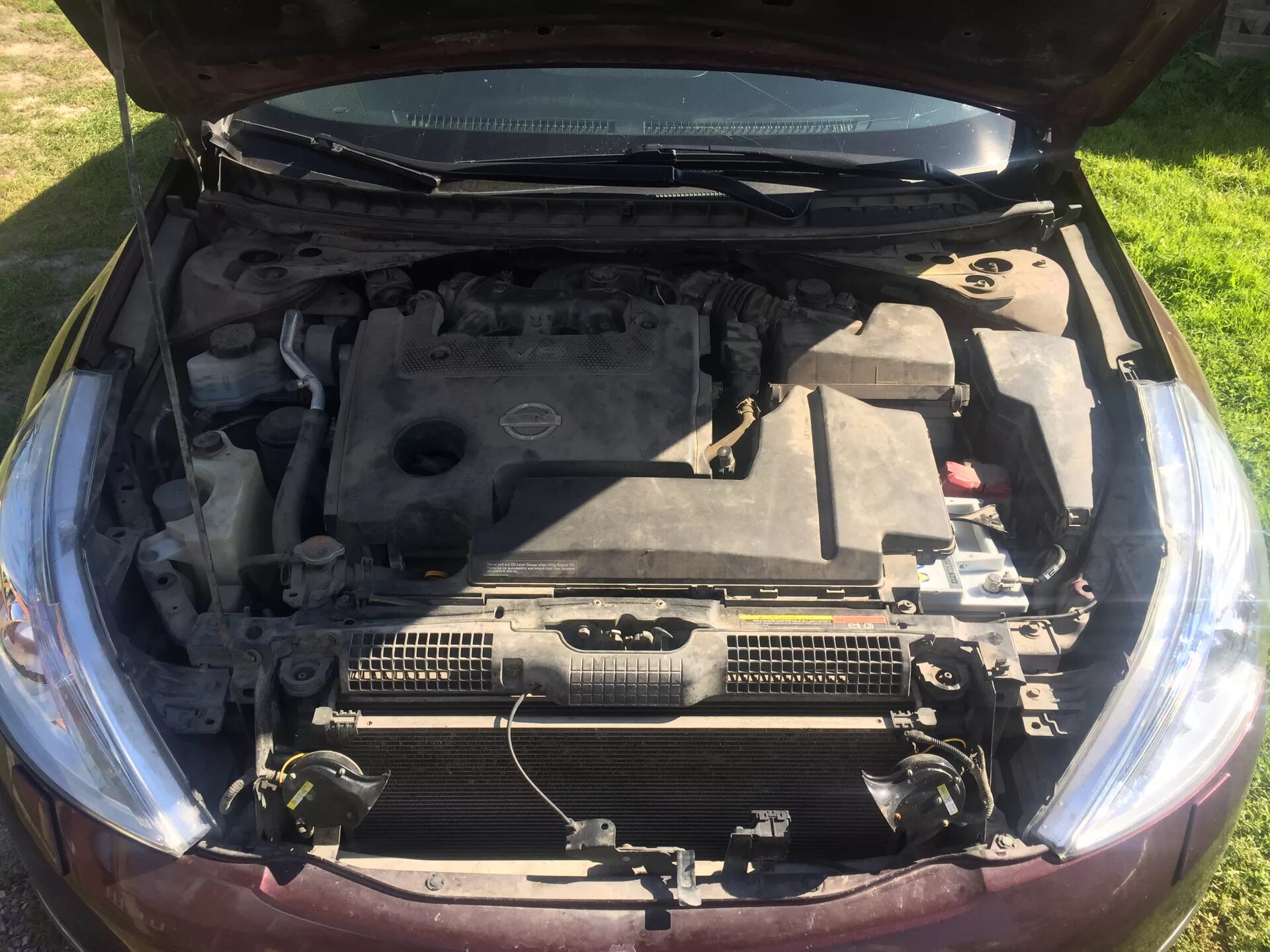 Ниссан теана фото под капотом Наводим чистоту под капотом - Nissan Teana (J32), 2,5 л, 2012 года мойка DRIVE2