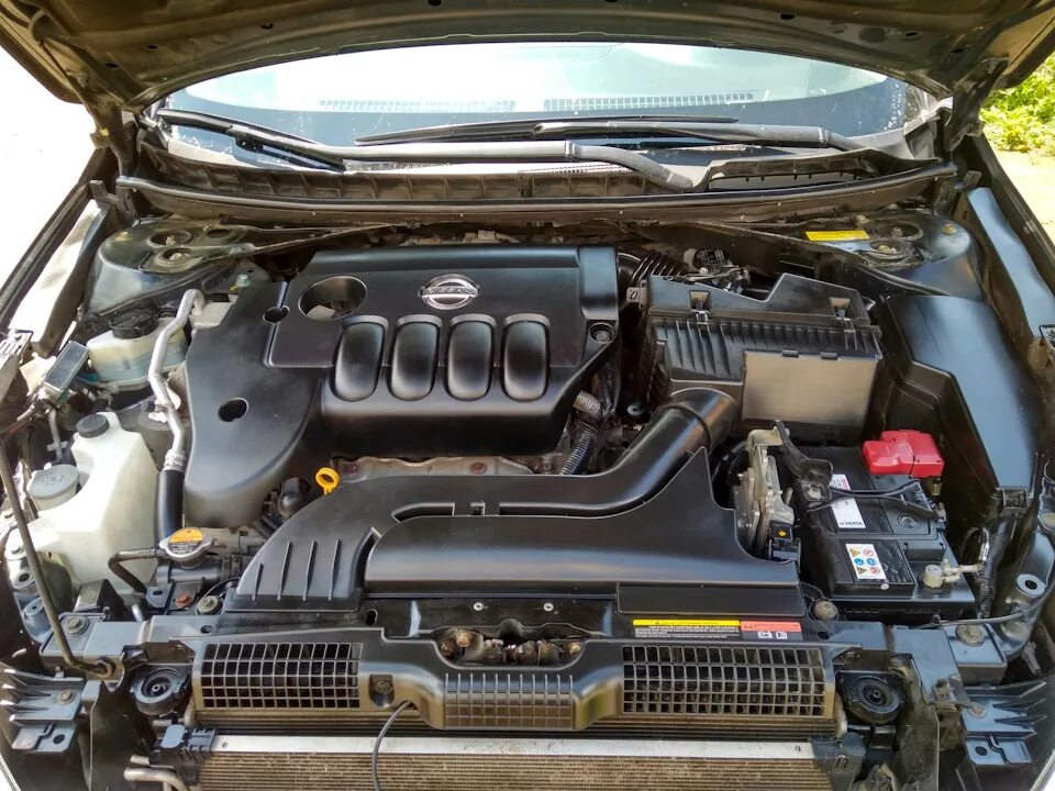 Ниссан теана фото под капотом Мойка двигателя керхером. - Nissan Teana (J32), 2,5 л, 2011 года мойка DRIVE2