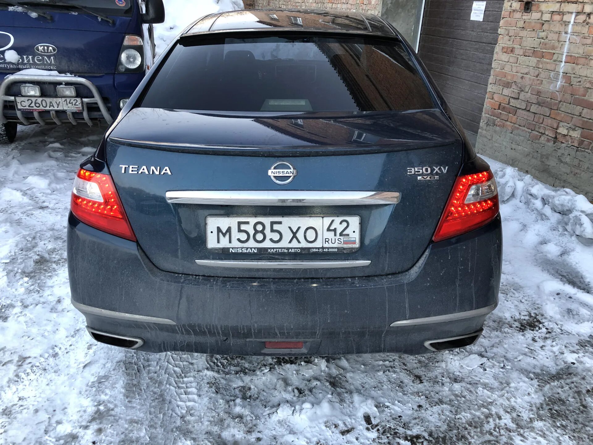 Ниссан теана фото сзади Реснички на фары и задние фонари Nissan Teana J32. - Nissan Teana (J32), 3,5 л, 