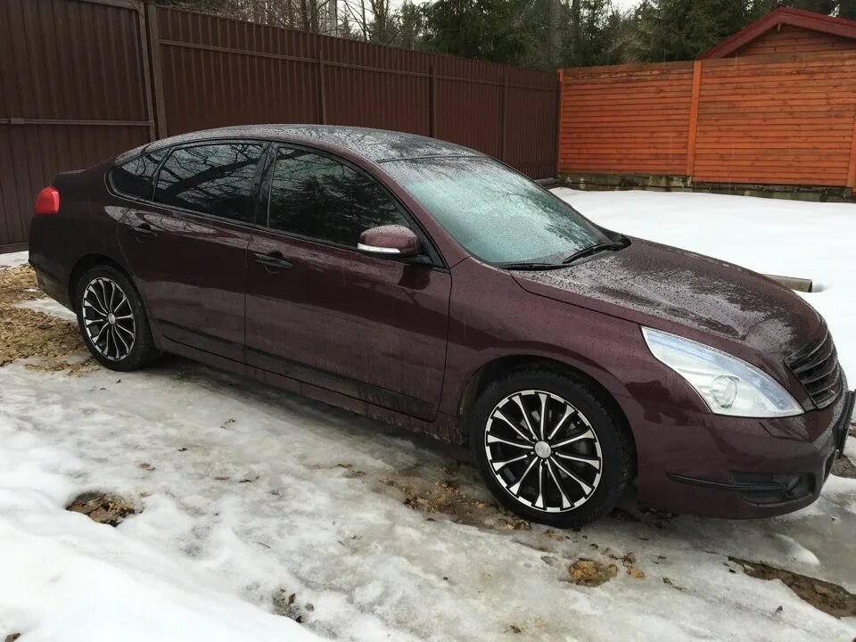 Ниссан теана j32 антихром фото Оклейка хрома в черный глянец - Nissan Teana (J32), 3,5 л, 2011 года тюнинг DRIV