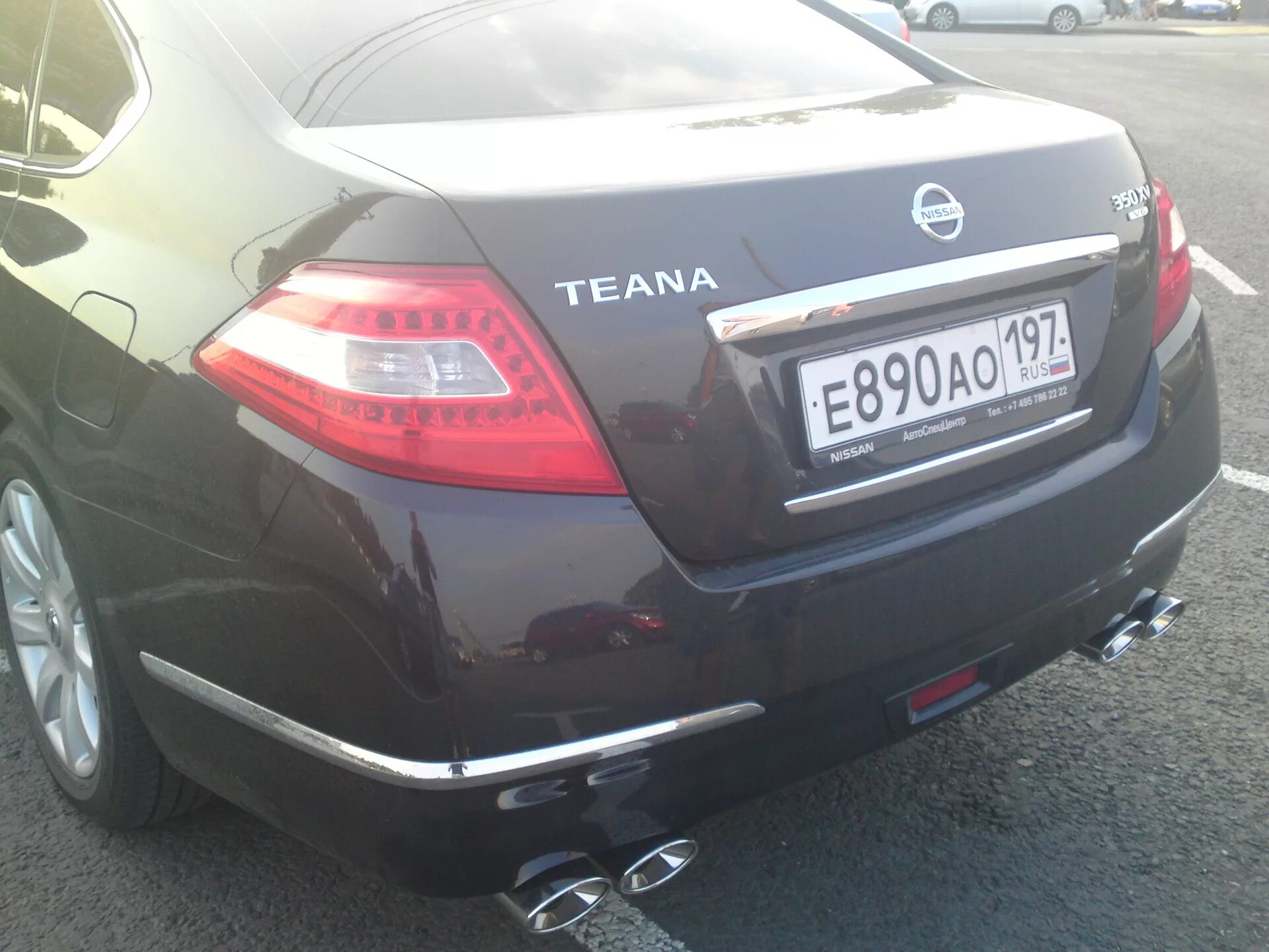 Ниссан теана тюнинг выхлопа Насадки - Nissan Teana (J32), 3,5 л, 2008 года аксессуары DRIVE2