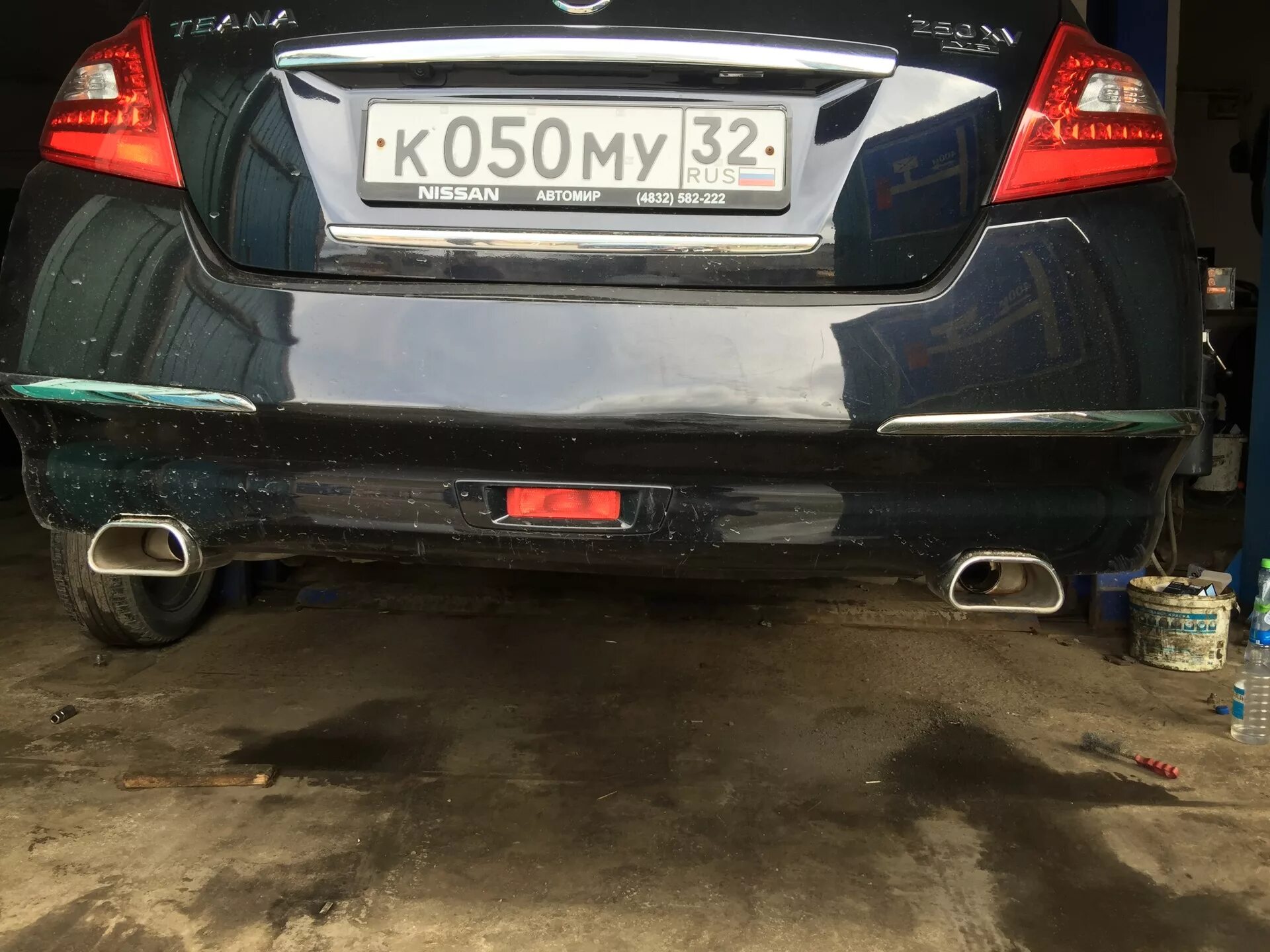 Ниссан теана тюнинг выхлопа Насадки на глушители - Nissan Teana (J32), 2,5 л, 2010 года стайлинг DRIVE2