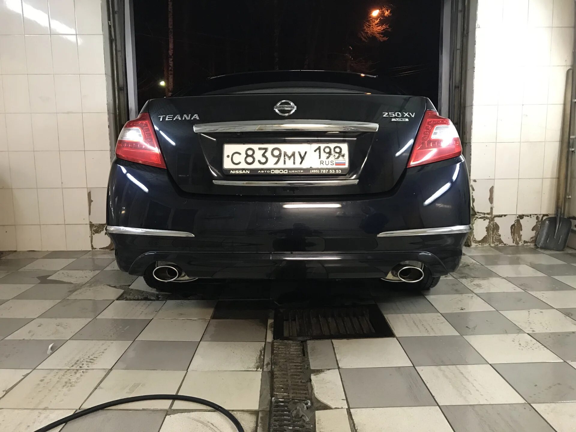 Ниссан теана тюнинг выхлопа Установка банок и бампера Axis! - Nissan Teana (J32), 2,5 л, 2008 года стайлинг 