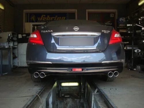 Ниссан теана тюнинг выхлопа Насадки на выхлоп - Nissan Teana (J32), 3,5 л, 2008 года тюнинг DRIVE2