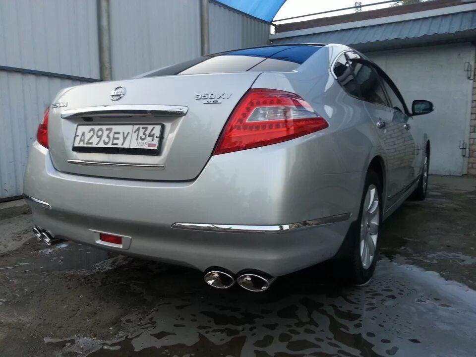 Ниссан теана тюнинг выхлопа Насадки на выхлоп в АТТ-Волга и фото отчет. - Nissan Teana (J32), 3,5 л, 2008 го