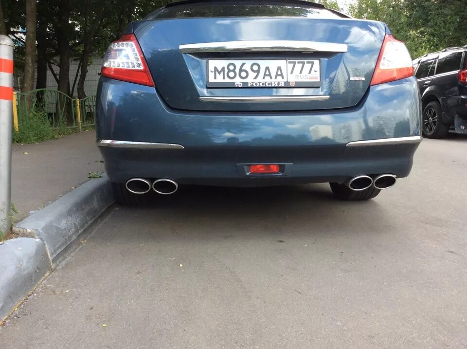 Ниссан теана тюнинг выхлопа Насадки Buzzer - Nissan Teana (J32), 2,5 л, 2013 года тюнинг DRIVE2