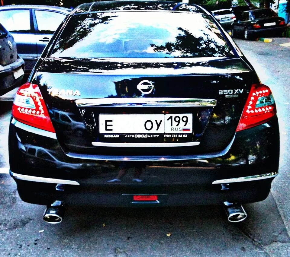 Ниссан теана тюнинг выхлопа Насадки на выхлоп) - Nissan Teana (J32), 3,5 л, 2009 года тюнинг DRIVE2