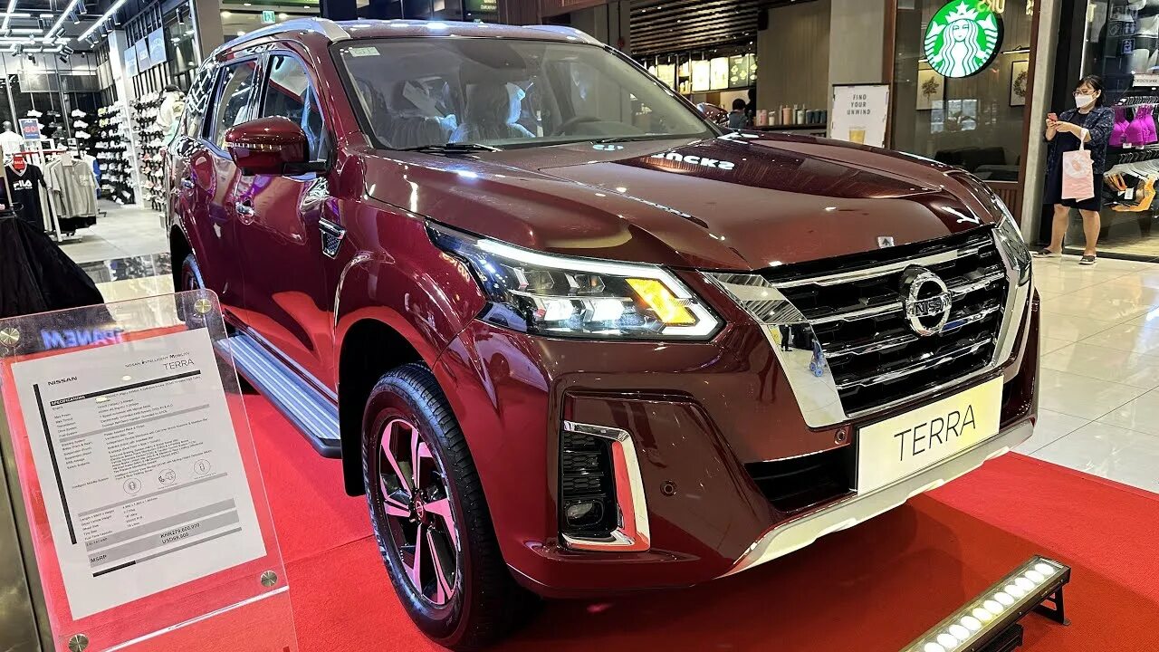 Ниссан терра фото 2023 Nissan Terra 2.5L VL 4x4 Red Color - Japan SUV 7 Seats Exterior and Interio