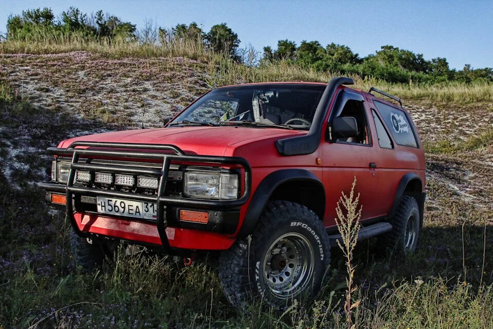 Ниссан террано 21 фото Дополнительный свет (фары Enhot led EH-2103-36, Flood/Spot beam) - Nissan Terran