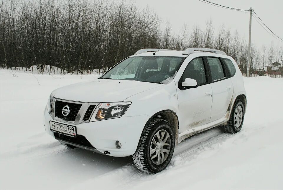 Ниссан террано белый фото Снежное дачное воскресенье - Nissan Terrano III, 1,6 л, 2018 года путешествие DR