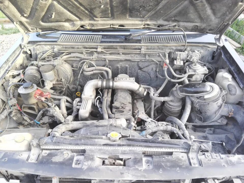 Ниссан террано фото двигателя Первое знакомство)) - Nissan Datsun (D21), 2,7 л, 1996 года покупка машины DRIVE