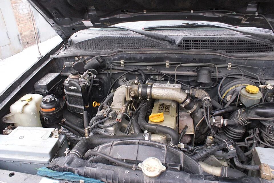 Ниссан террано под капотом фото Впечатления о железе. - Nissan Terrano II, 2,7 л, 1994 года покупка машины DRIVE