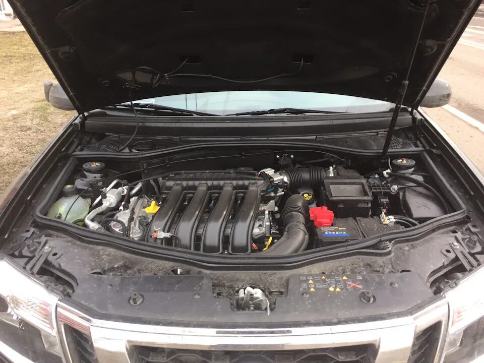 Ниссан террано под капотом фото Установил уплотнитель под капот. - Nissan Terrano III, 2 л, 2016 года стайлинг D