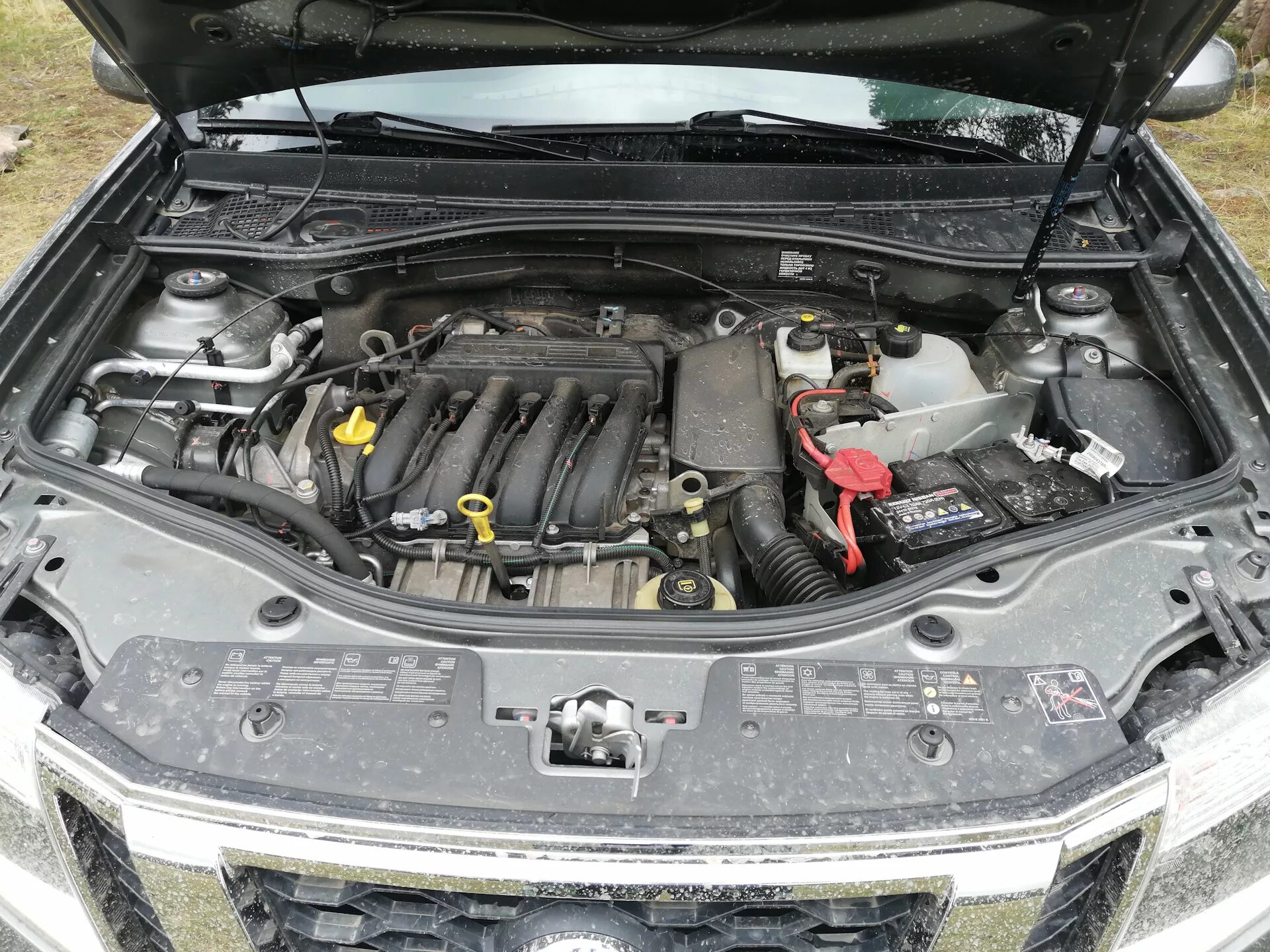 Ниссан террано под капотом фото Уплотнительная резинка под капот - Nissan Terrano III, 1,6 л, 2014 года аксессуа