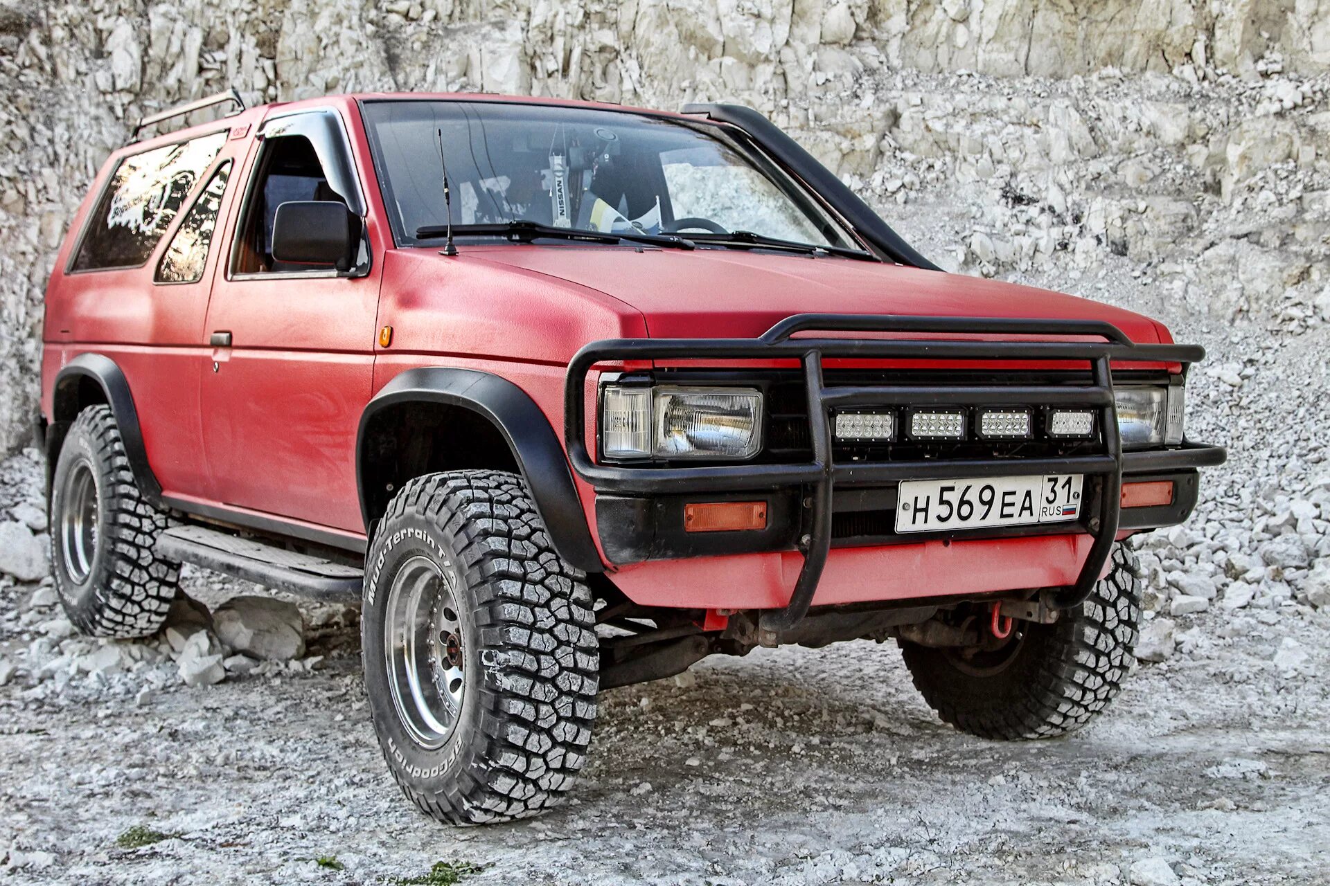 Ниссан террано wd21 тюнинг Дополнительный свет (фары Enhot led EH-2103-36, Flood/Spot beam) - Nissan Terran