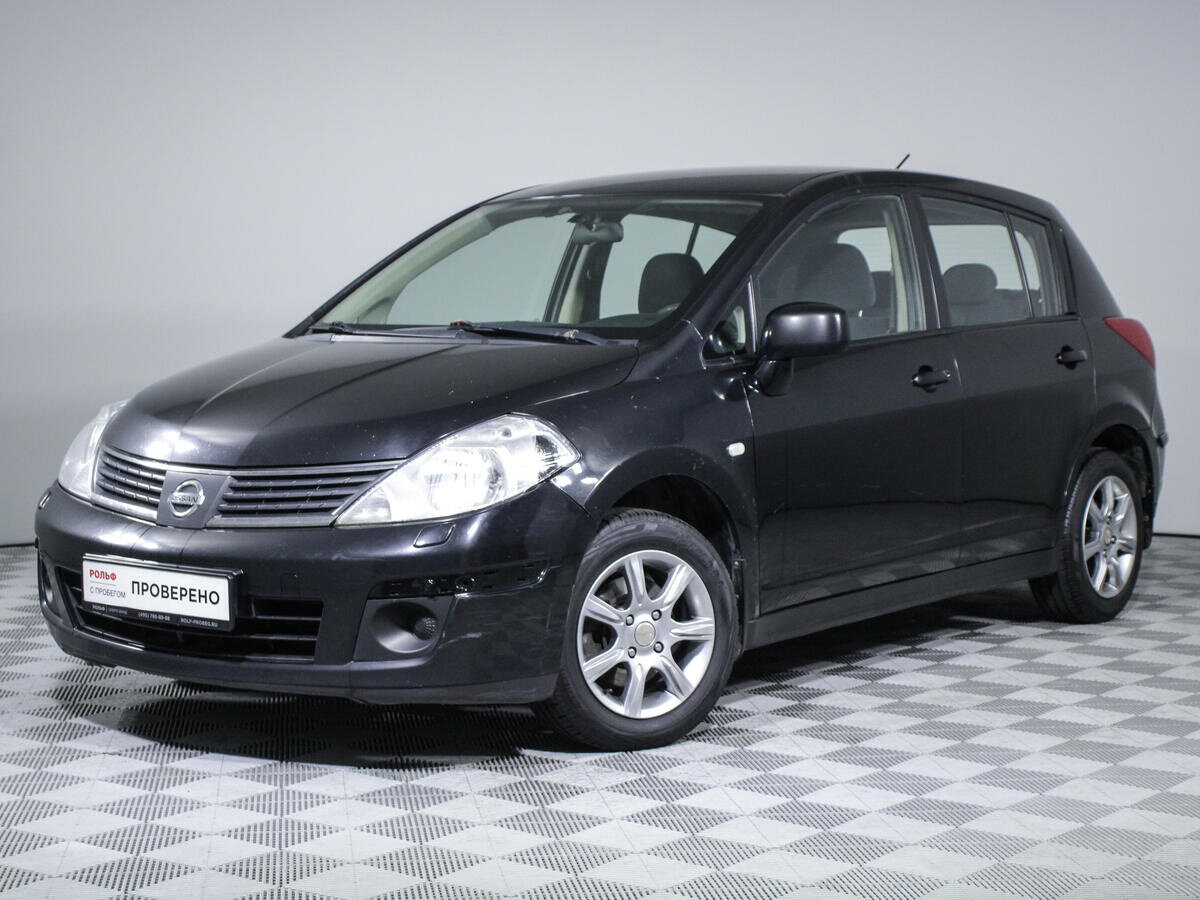 Ниссан тиида 2007 фото Купить б/у Nissan Tiida I 1.6 MT (110 л.с.) бензин механика в Москве: чёрный Нис