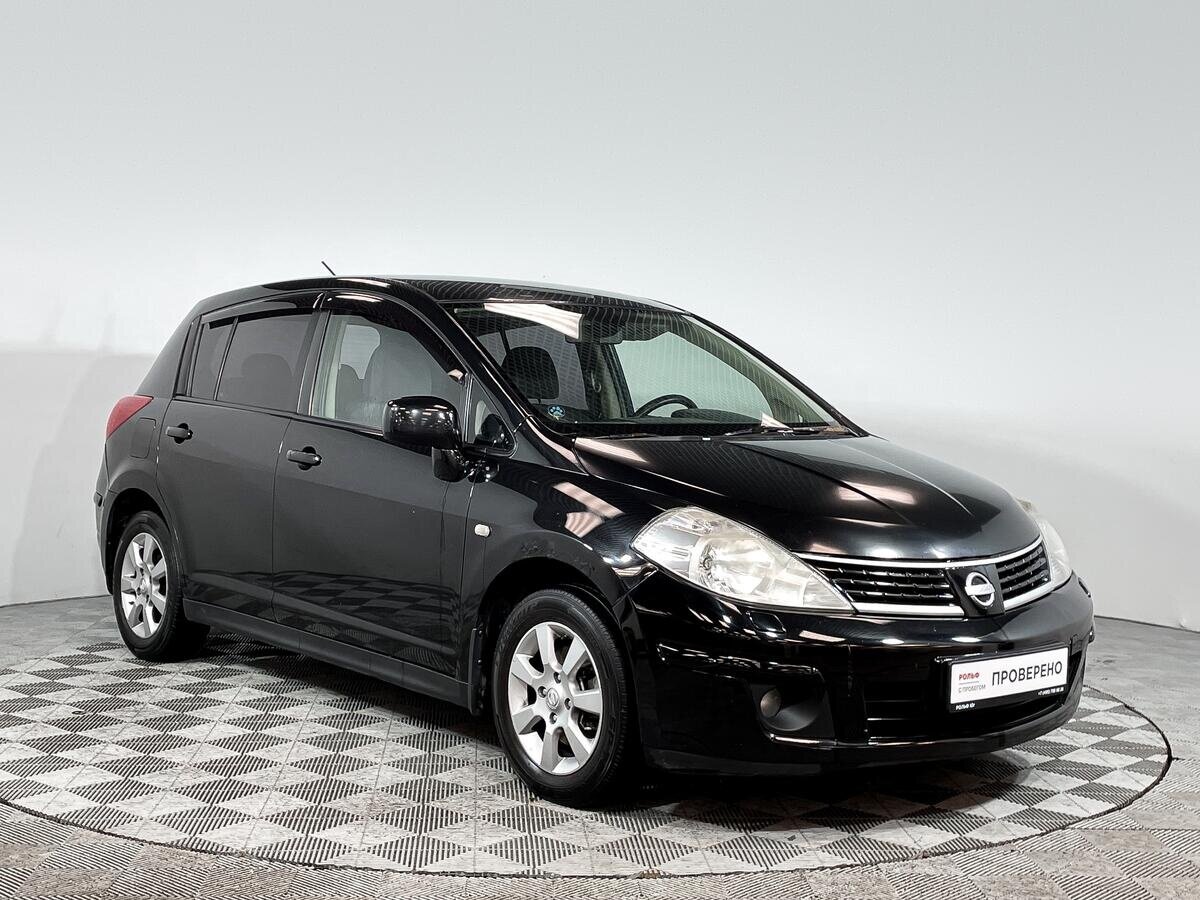 Ниссан тиида 2007 фото Купить б/у Nissan Tiida I 1.6 MT (110 л.с.) бензин механика в Москве: чёрный Нис