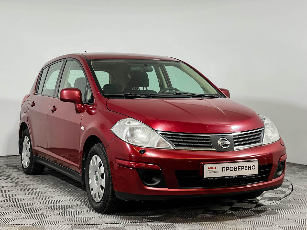 Ниссан тиида 2008 года фото Купить б/у Nissan Tiida I 1.6 AT (110 л.с.) бензин автомат в Москве: красный Нис
