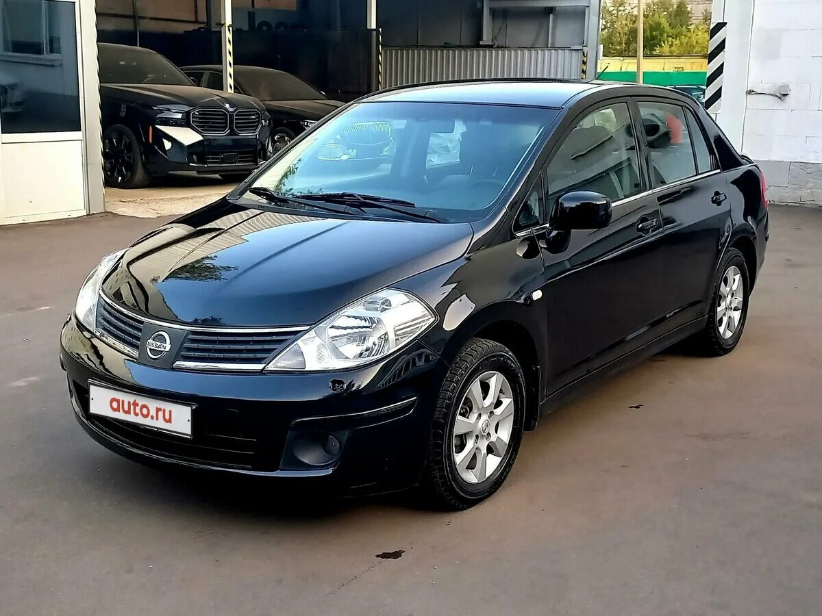 Ниссан тиида 2008 года фото Купить б/у Nissan Tiida I 1.6 AT (110 л.с.) бензин автомат в Москве: чёрный Нисс