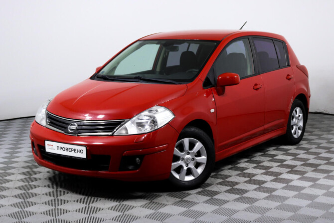 Ниссан тиида 2010 фото Купить б/у Nissan Tiida, I Рестайлинг Бензин Автоматическая в Москве, Красный Хэ