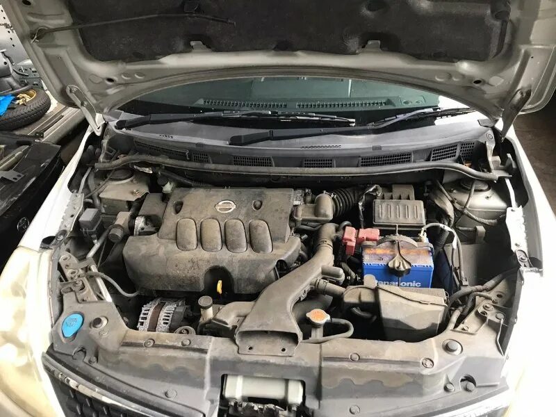 Ниссан тиида фото двигателя Автомобиль NISSAN TIIDA JC11 MR18 2005 года в разбор