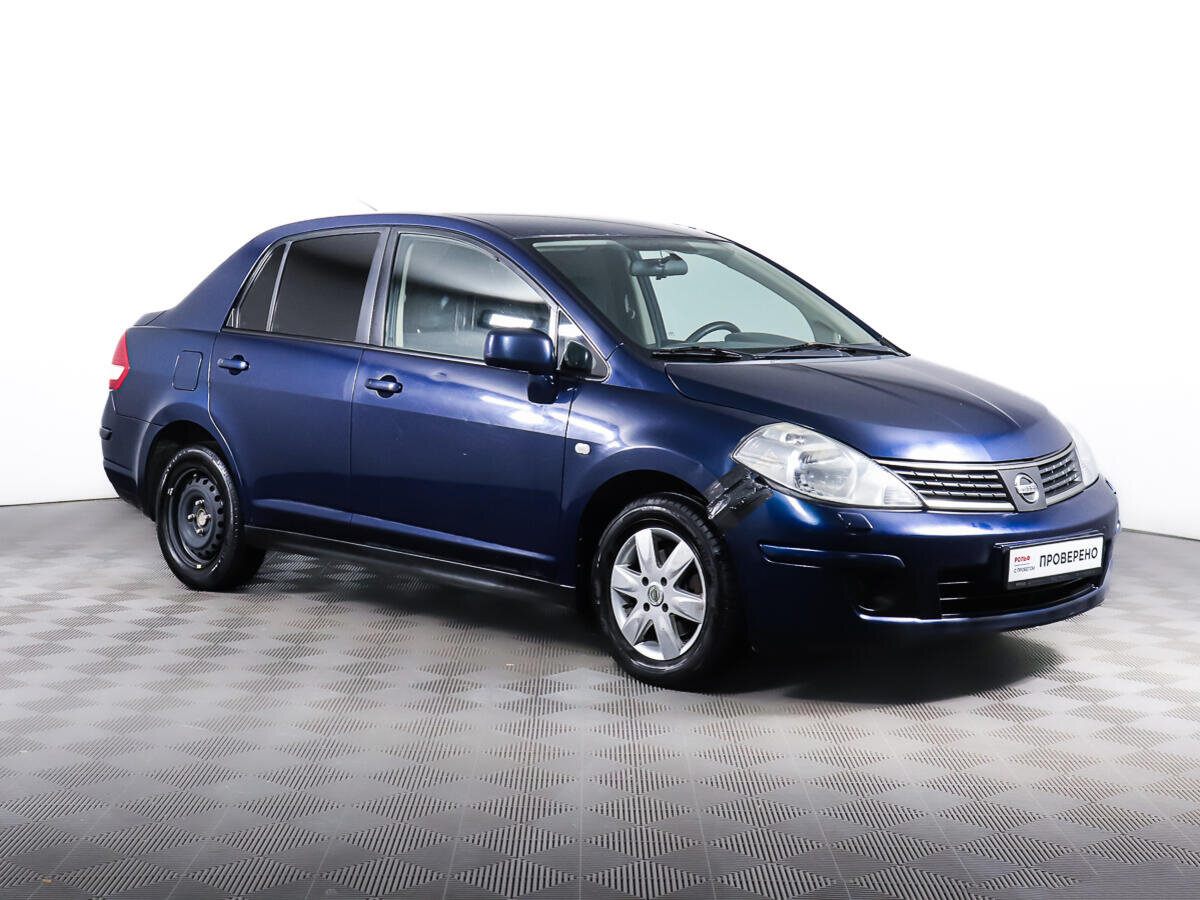 Ниссан тиида фото и цена Купить б/у Nissan Tiida I 1.6 MT (110 л.с.) бензин механика в Москве: синий Нисс