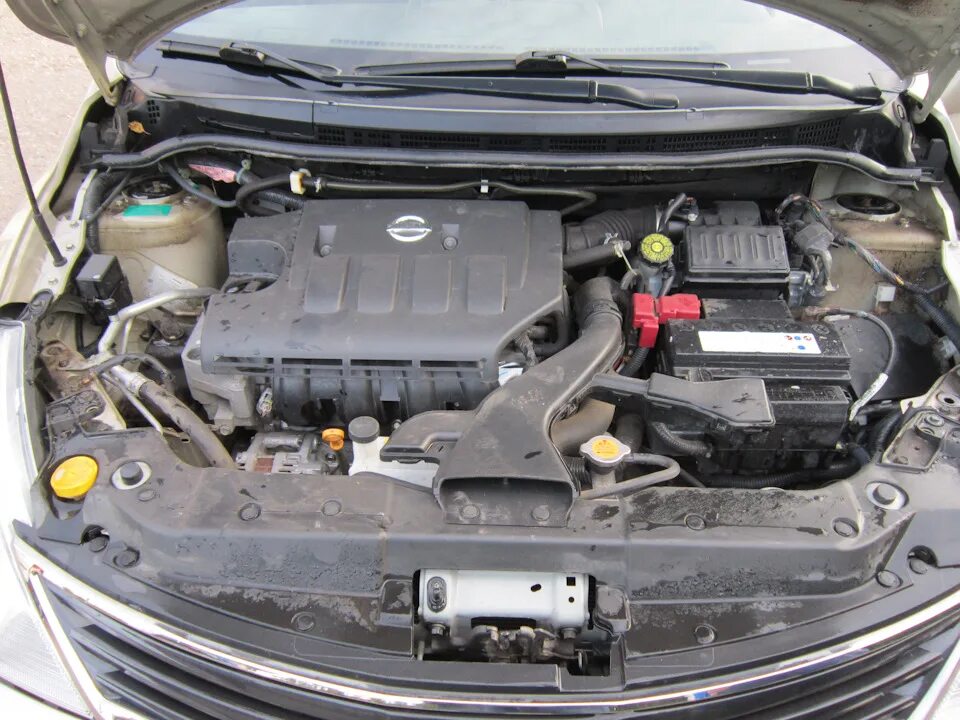 Ниссан тиида фото под капотом 1) История покупки и впечатления =) - Nissan Tiida (1G), 1,6 л, 2011 года покупк