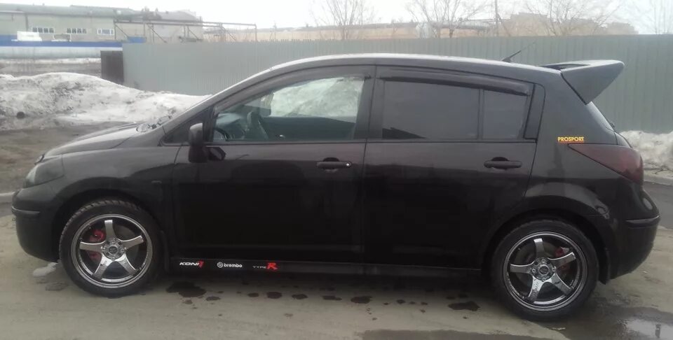 Ниссан тиида на 17 дисках фото Диски на зиму - Nissan Tiida (1G), 1,6 л, 2010 года колёсные диски DRIVE2