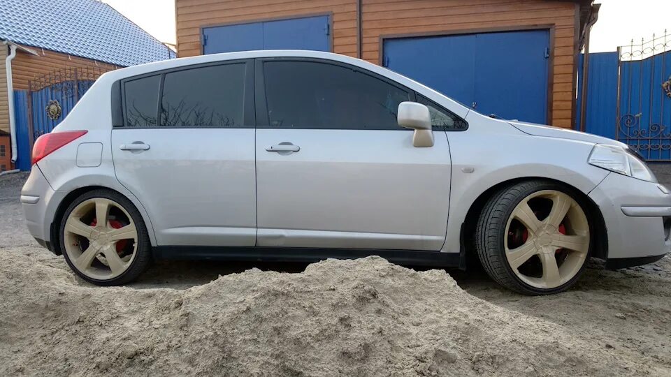 Ниссан тиида на 17 дисках фото 16 фото TIIDA + R19 + -30 RS-R - Nissan Tiida (1G), 1,6 л, 2007 года колёсные ди