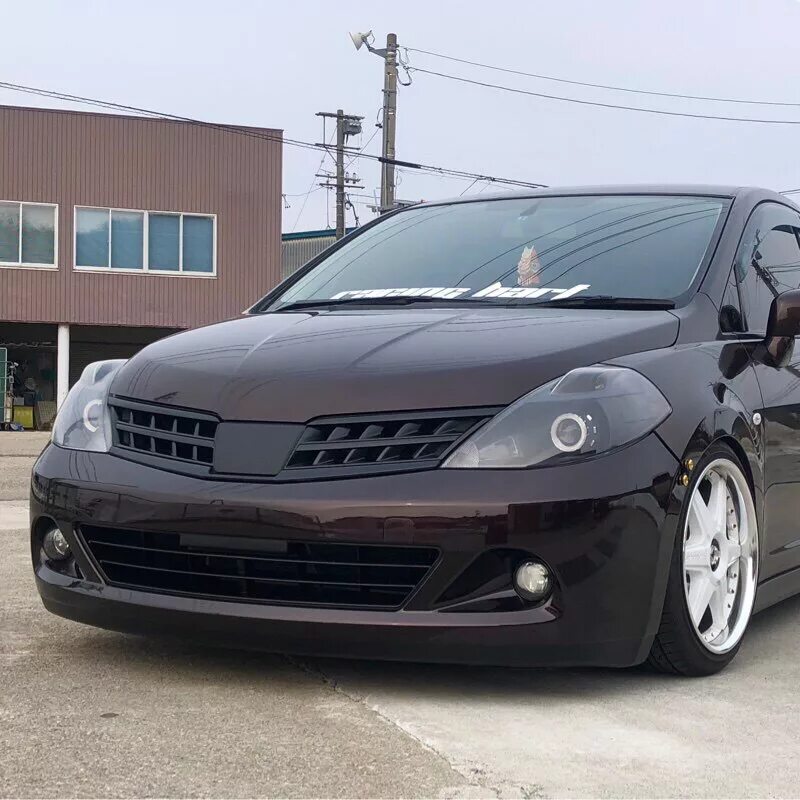 Ниссан тиида тюнинг Параметры колёс - Nissan Tiida (1G), 1,5 л, 2008 года колёсные диски DRIVE2