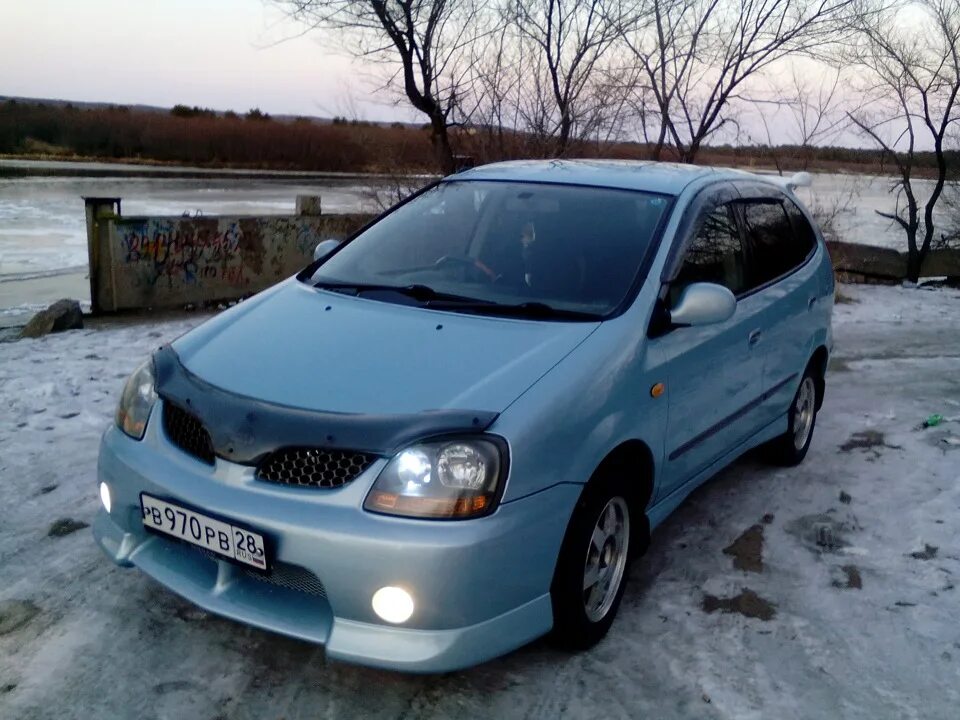 Ниссан тино тюнинг Новый бампер с туманками. - Nissan Tino, 1,8 л, 1999 года стайлинг DRIVE2