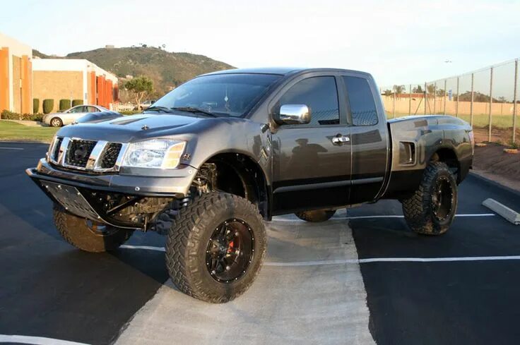 Ниссан титан тюнинг для бездорожья 04-12 Nissan Titan 1-Piece - FiberwerX Off Road Fiberglass Nissan titan, Nissan,